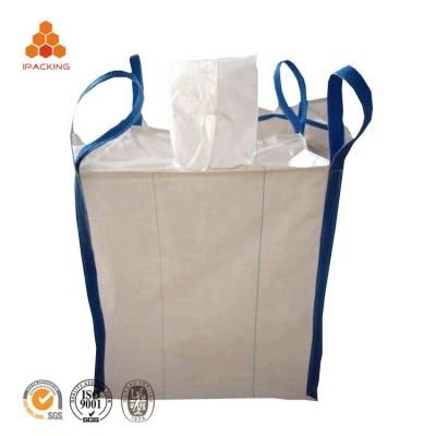 China Jumbo bag 1 ton large size 1.5ton breathable large pp liner tubular maxibag container for sand for sale