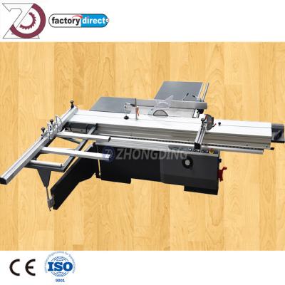 China Precision cutting Dust collection Blade tilt height adjustment Industrial equipment sliding table saw for woodworking for sale