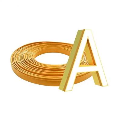 China 40 Meter Arrow Type 3d Channel Letter Making Channel Letter Signage Trim for sale
