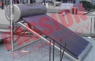 中国 補助タンクが付いているセリウムによって承認される真空管の太陽給湯装置の開ループ 販売のため