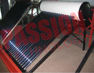 China Galvanized Steel Homed Vacuum Tube Solar Water Heater Thermosiphon 200L Capacity for sale