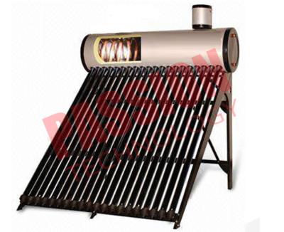 China 0.5 Bar High Powered Pre Heated Solar Water Heater Rooftop With Feeding Tank for sale