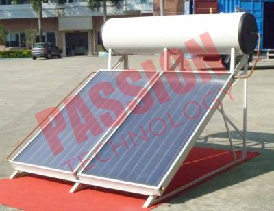 China 300L nenhum calefator de painel solar do escapamento, placa lisa de aquecedor de água solar do poder de Sun à venda