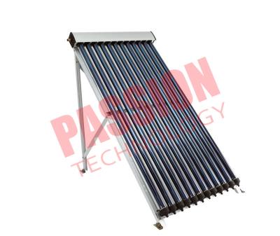 China Silver Coating Heat Pipe Solar Collector 15 Tube Rockwool Polyurethane Insulation for sale