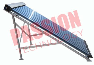 China Glass Wool Heat Pipe Solar Collector 24mm Copper Condenser Flat Roof for sale