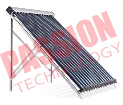 China Cobre inclinado termal compacto del condensador del tejado 24m m de la instalación del colector solar en venta