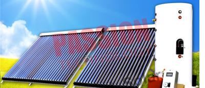China Heat Pipe Solar Water Heater Winter , Copper Coil Solar Water Heater For House for sale