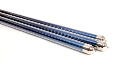 China Vacuum Glass Solar Hot Water Tubes , Solar Evacuated Tubes 1500mm / 1800mm Length for sale