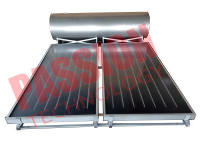 China Freestanding Flat Plate Solar Water Heater , Solar Hot Water System With 2 Collectors for sale