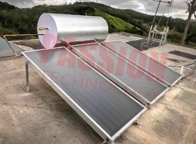 China Blue Titanium Collector Flat Plate Solar Water Heater , Solar Powered Pool Heater for sale