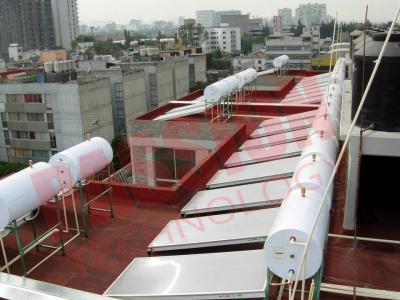 Китай Черная хромированная пленка Система водяного отопления для дома, плоский солнечный коллектор продается