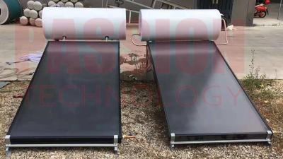 China 150L Flat Plate Pressurized Solar Water Heater , Solar Hot Water System White Painted Steel Outer Tank for sale