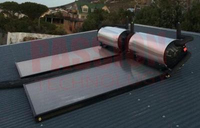 China Pressure Blue Titanium Flat Plate Solar Geysers Flat Panel Solar Collector for sale