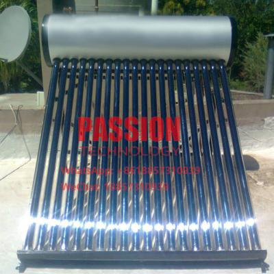 China 200L Stainless Steel Non Pressure Solar Geyser Vacuum Tube 304 Solar Water Heater Home Heating for sale