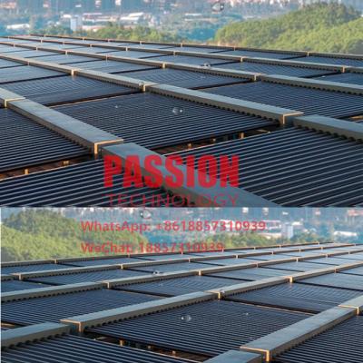 China 500L Non Pressure Evacuated Tube Thermal Solar Collector Resort Heating Vacuum Tube Solar Panel for sale