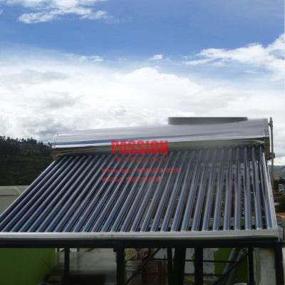China 300L Stainless Steel Solar Water Heater 200L Non Pressure Solar Geyser 304 Vacuum Tube Solar Heaing System for sale