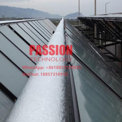 중국 푸른 티타늄 평평한 열기 흑크롬 평평한 태양 전지판 수영장 태양열 온풍기를 가열시키는 5000L 호텔 태양열 온풍기 판매용