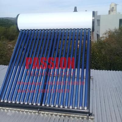 China 200L Whitel Tank Pressurized Solar Water Heater Heat Pipe Solar Collector Solar Geyser Vacuum Tube Solar Pool Heating for sale