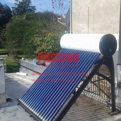 China 300L White Solar Water Heater 200L Non Pressure Grey Solar Geyser Silver 304 Vacuum Tube Solar Collector for sale