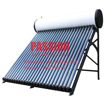 China 300L Pressurized Solar Water Heater 20tubes Pressure Heat Pipe Solar Collector 200L White Solar Water Tank Silver Tank for sale