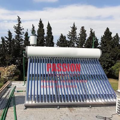 China el tanque termal solar solar no presurizado del calentador 5L del tubo de vacío del calentador de agua 300L 200L en venta