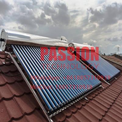 China Inclined Roof Stainless Steel Solar Water Heater 304 Presssure Solar Water Heating for sale