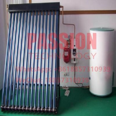China Coletor solar de alta pressão do aquecimento solar de placa lisa do aquecedor de água 300L do telhado liso à venda