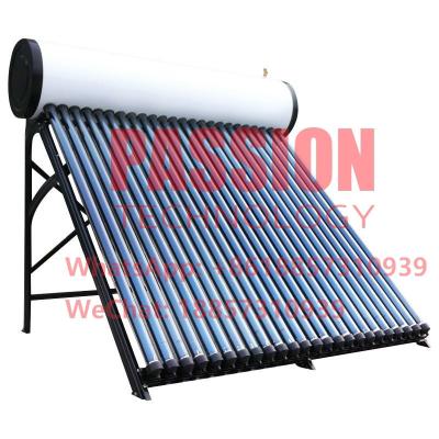 China 200L Pressurized Solar Water Heater White Tank 30tubes Heat Pipe Solar Collector for sale