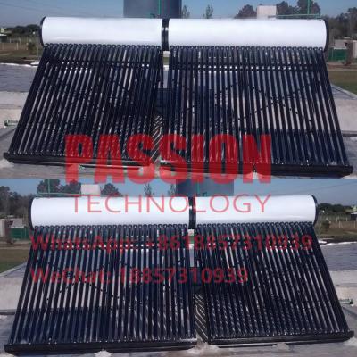 China 500L Vacuum Tube Compact Solar Water Heater Tap Water Flat Roof Solar Collector for sale