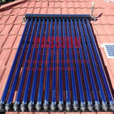 China 25tubes Heat Pipe Solar Collector 250L Pressurized Solar Water Heater for sale