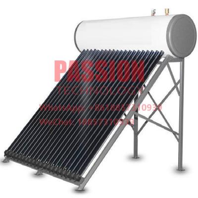 China coletor solar do aquecimento solar da pressão do telhado do passo do aquecedor de água 300L do tanque 150L branco à venda