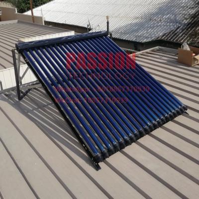 China 14*90mm Copper Pipe Solar Collector 10-30tubes Heat Pipe Solar Thermal Heater for sale