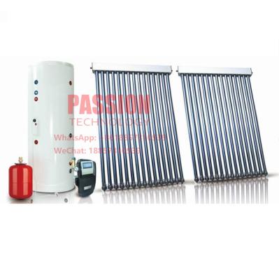 Chine 2000L a dédoublé le collecteur solaire de Sun de caloduc de Heater Copper Coils 250L de l'eau de pression à vendre