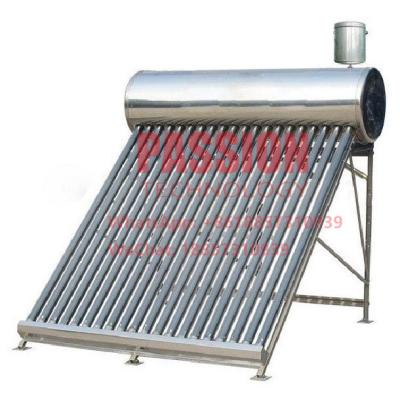 China 304 Stainless Steel Solar Water Heater 20tubes Glass Tube Solar Collector for sale