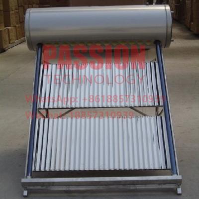 China 200L Non Pressure Solar Water Heater Stainless Steel Vacuum Tube Collector for sale