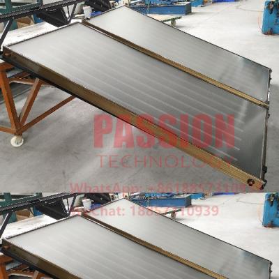 China Blue Titanium Solar Thermal Collector 250L Pressurized Flat Plate Solar Water Heater for sale