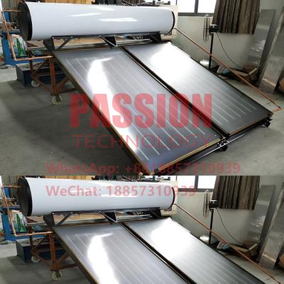 China Flachbildschirm-Solarwasser-Heater Flat Plate Blue Solar-Kollektor der Endlosschleifen-300L zu verkaufen