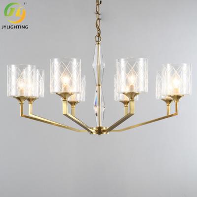 China Clear Metal E14 Bulb Glass Modern Pendant Lamp For Living Room for sale