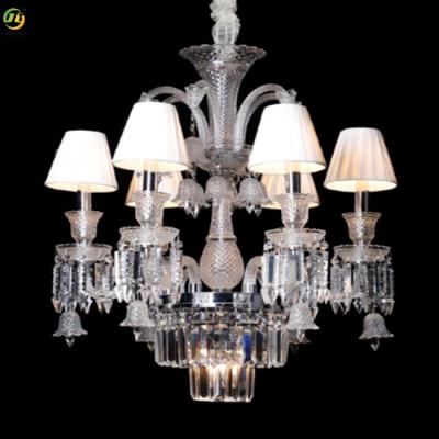 China Crystal Creative Simple Crystal Candle Chandelier Home Glass Tube Droplight for sale