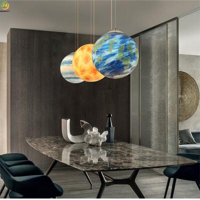 China Acrylic Home Art Baking Paint Pattern E27 Quality Control Nordic Pendant Light for sale