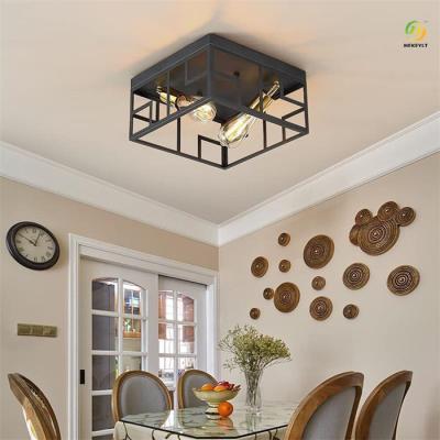 China American Country Retro Bedroom Dining Room Balcony Ceiling Light for sale