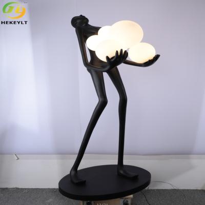 China E27 Iron Glass Modern Floor Light H1.8m For Indoor Home for sale