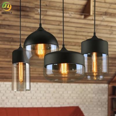 China Indoor Hotel Modern Pendant Light E26 With Glass Shade for sale