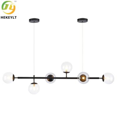 China 6 Light Kitchen Island Linear Pendant Nordic Modern Style for sale
