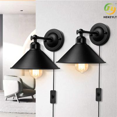 China Iron Industrial Retro Modern Swivel Led Wall Lamp For Aisle Cafe for sale