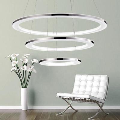 China Acrylic Decorative Nordic Ceiling Round Hanging Drop Kitchen Led Lighting Modern Chandeliers for sale