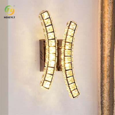 China 10 Watt Clear Letter Crystal Wall Lamp Aisle Corridor Personality Creative for sale