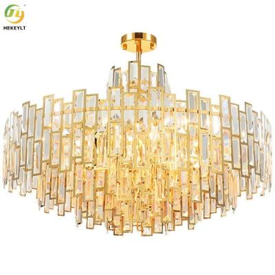 China D60*H48cm E14 Candle Chandelier Crystal Customized Elegant Gold en venta