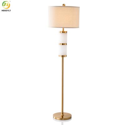China Led Modern Luxury Marble Gold Metal Floor Lamp For Living Room D45 X H160CM for sale