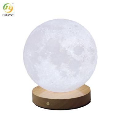 Chine Lampe de chevet rechargeable tournante de lampe de petit de nuit de lune de sommeil de lampe de lune de lumière bureau de chambre à coucher à vendre
